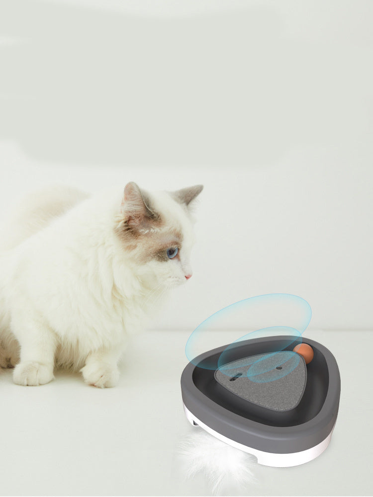 Triangle turntable electric toy