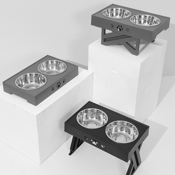 Adjustable Stainless Steel Pet Bowl