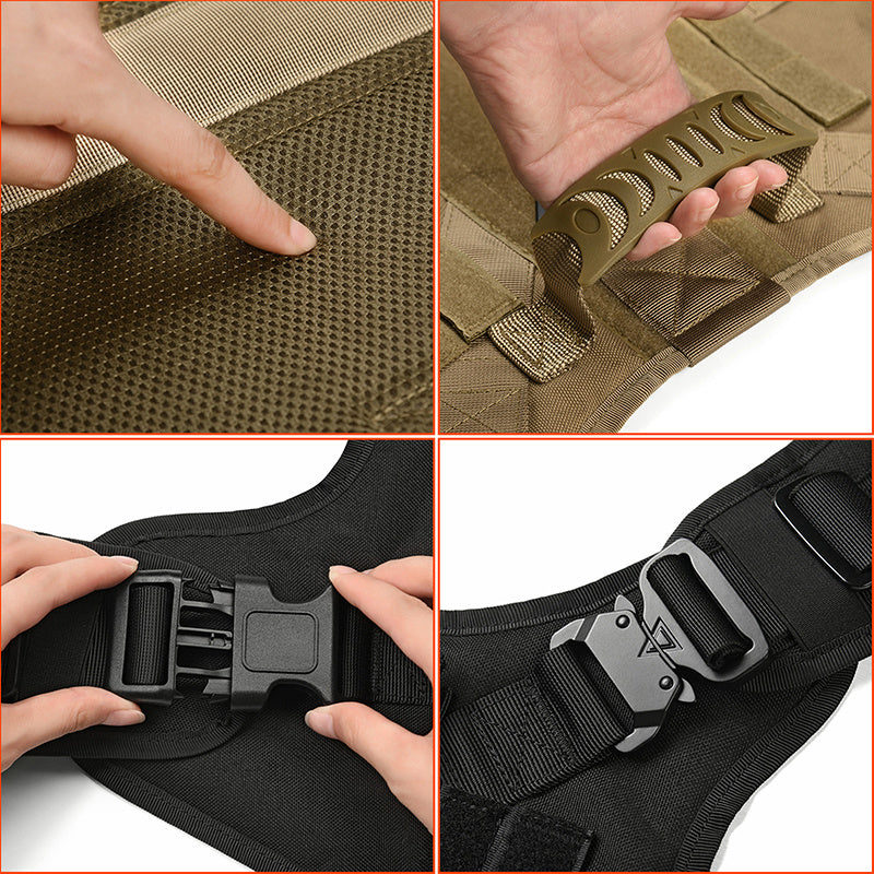 Outdoor tactical dog vest