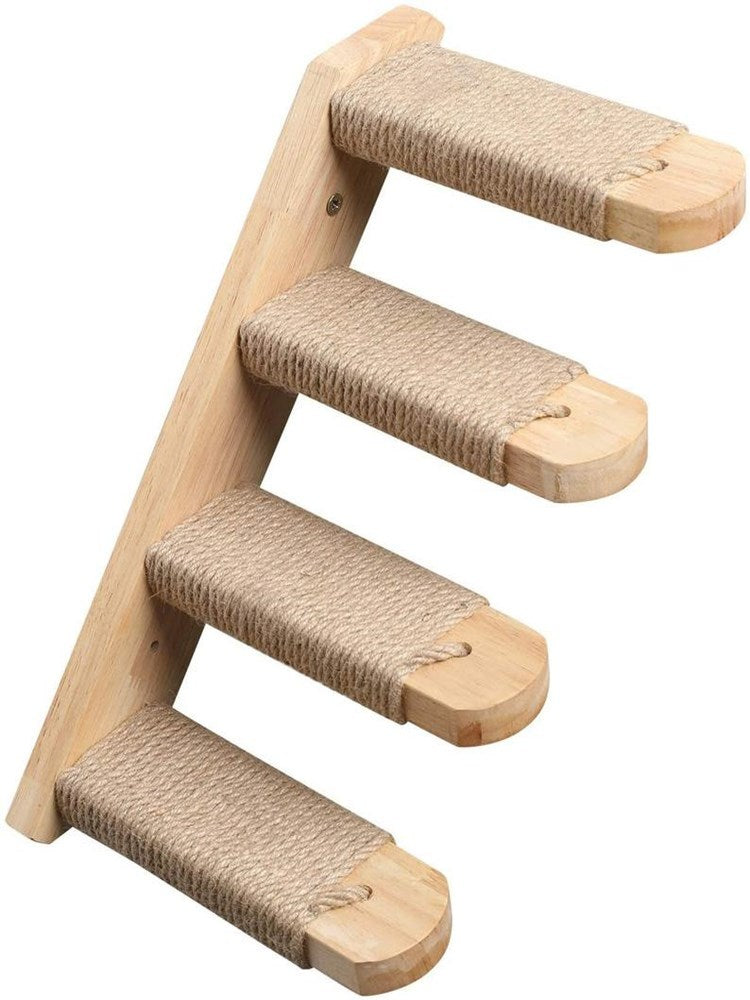 Wooden Wall-Mounted Cat Ladder