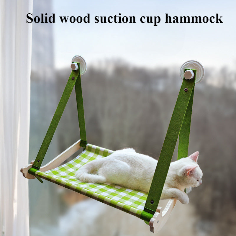 Wooden Cat Hammock Bed