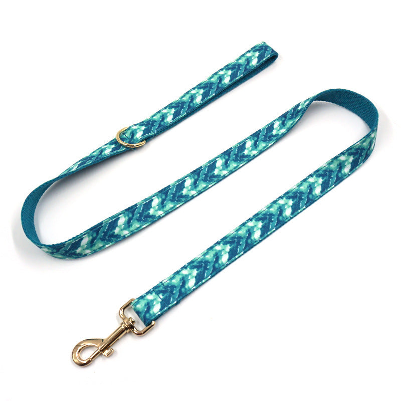 Pet collar leash with bow