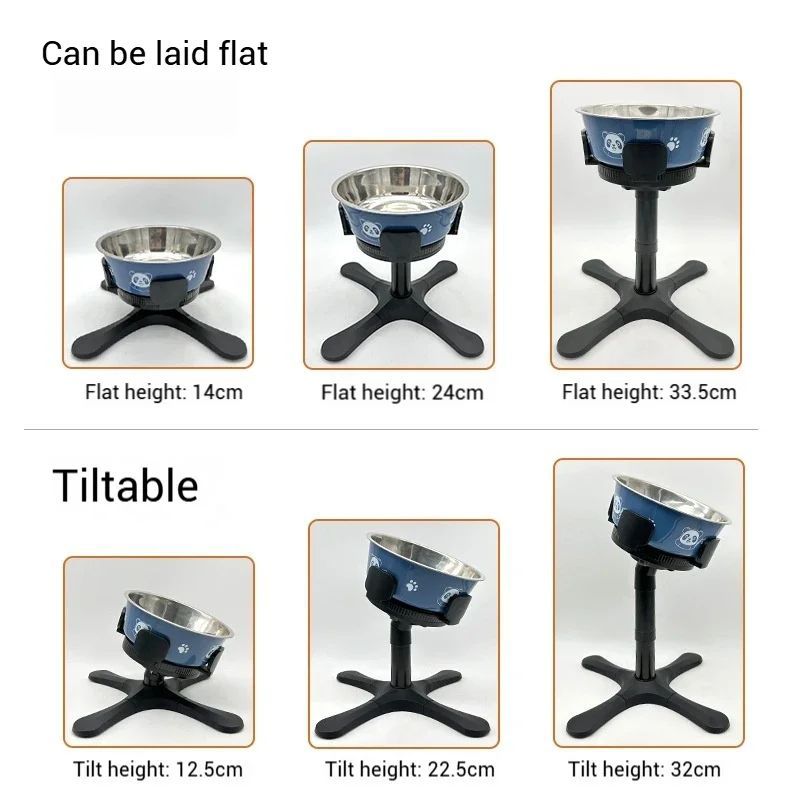 Adjustable Elevated Pet Bowl Stand