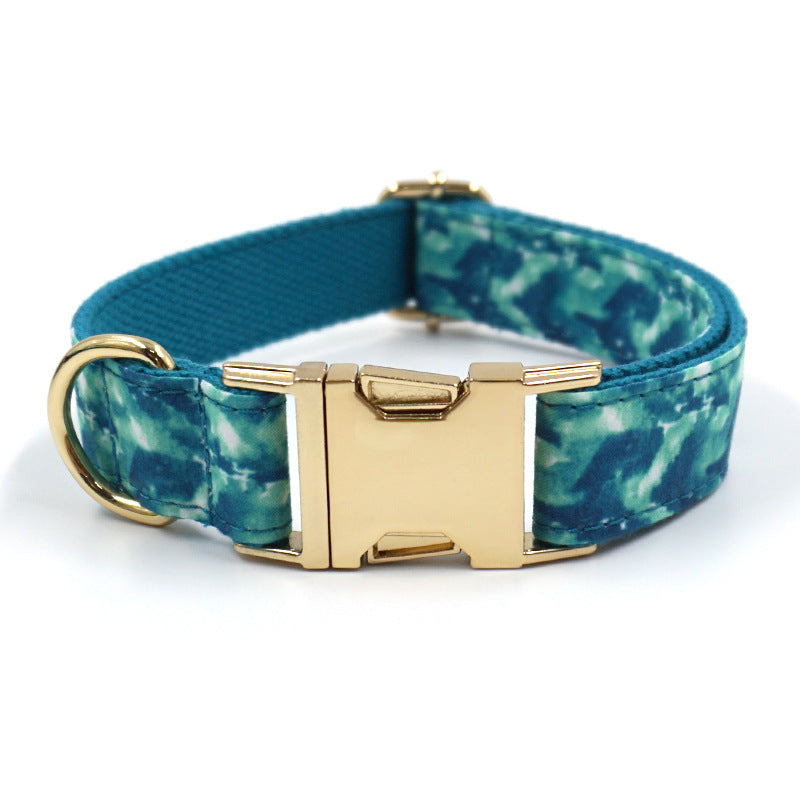 Pet collar leash with bow