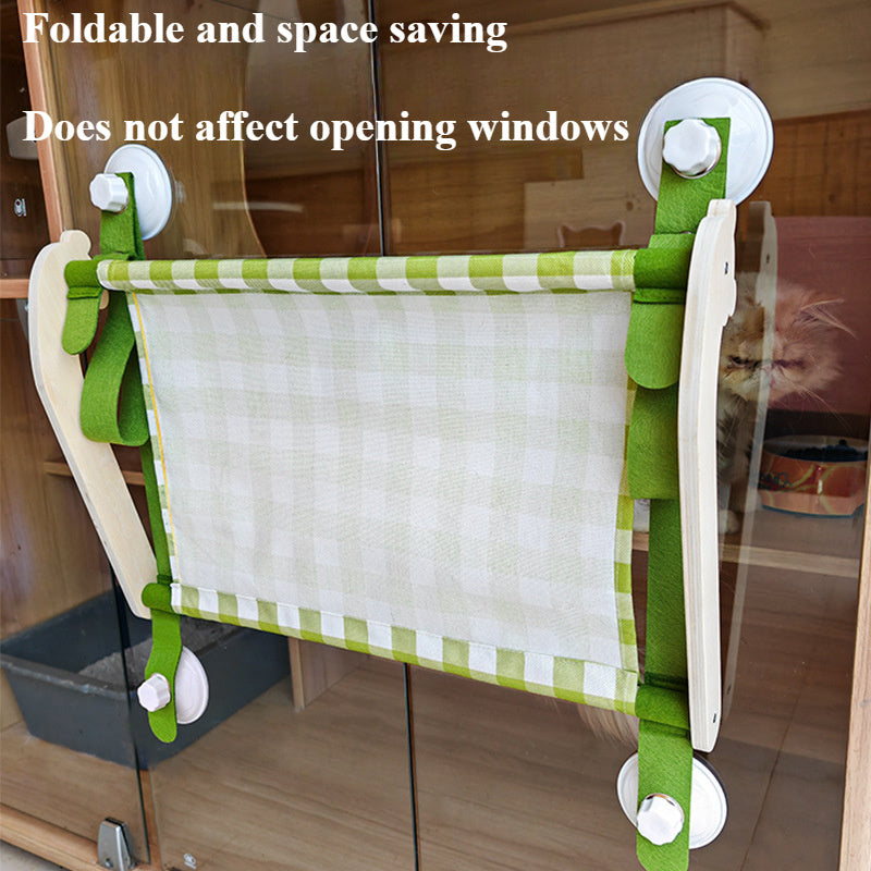 Wooden Cat Hammock Bed