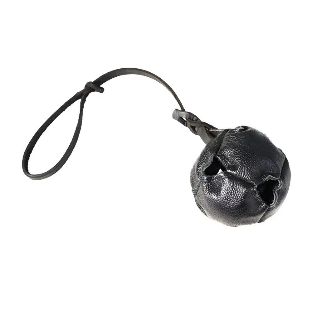Leather Dog Training Ball with Handle