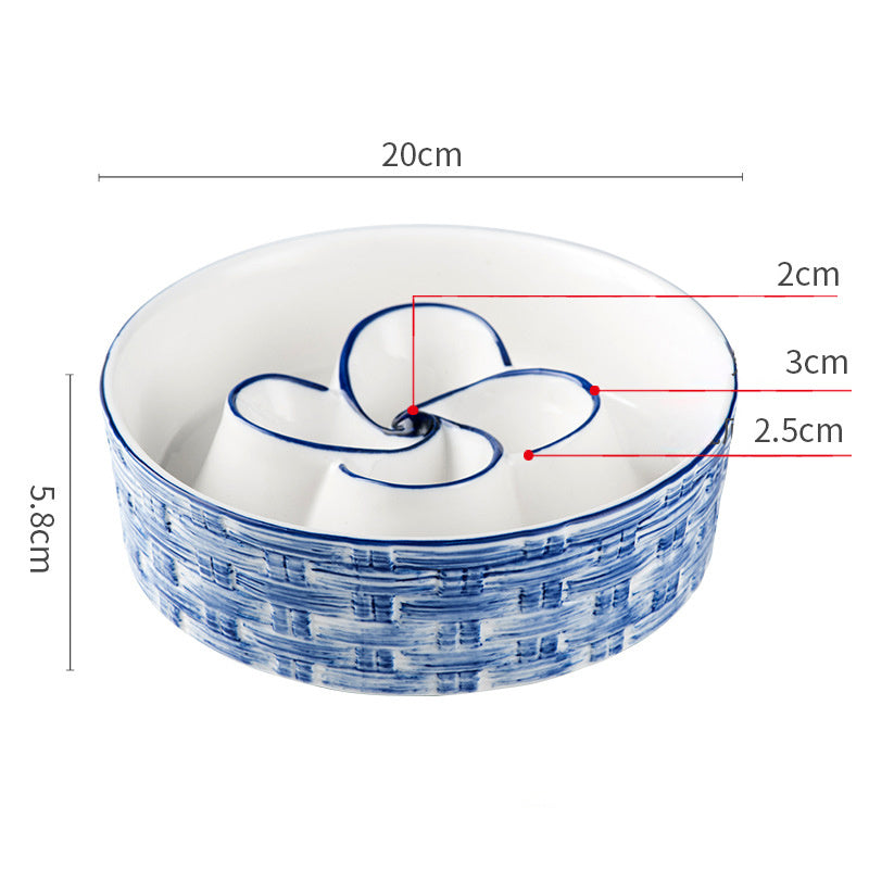 Ceramic Slow Feeder Bowl