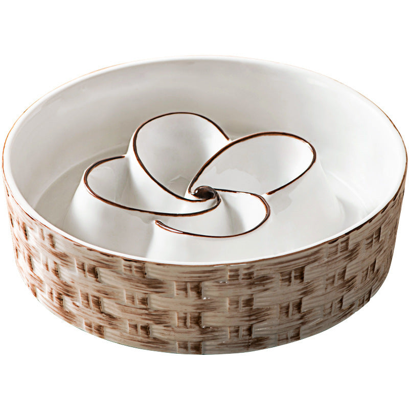 Ceramic Slow Feeder Bowl