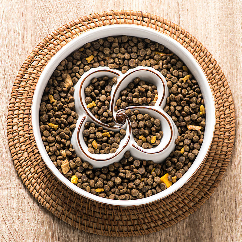 Ceramic Slow Feeder Bowl