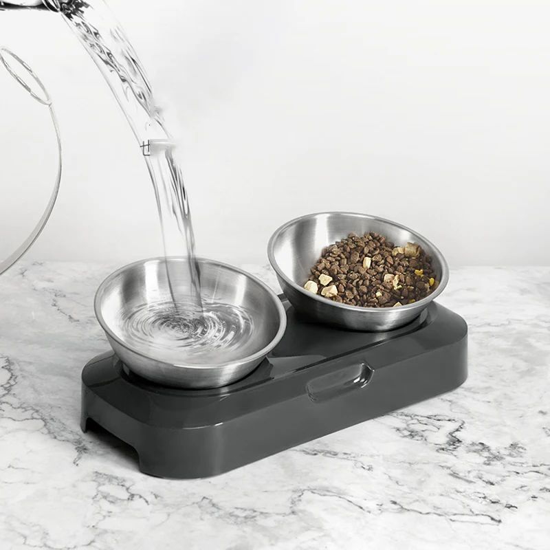 Stainless Steel Pet Bowl with Stand