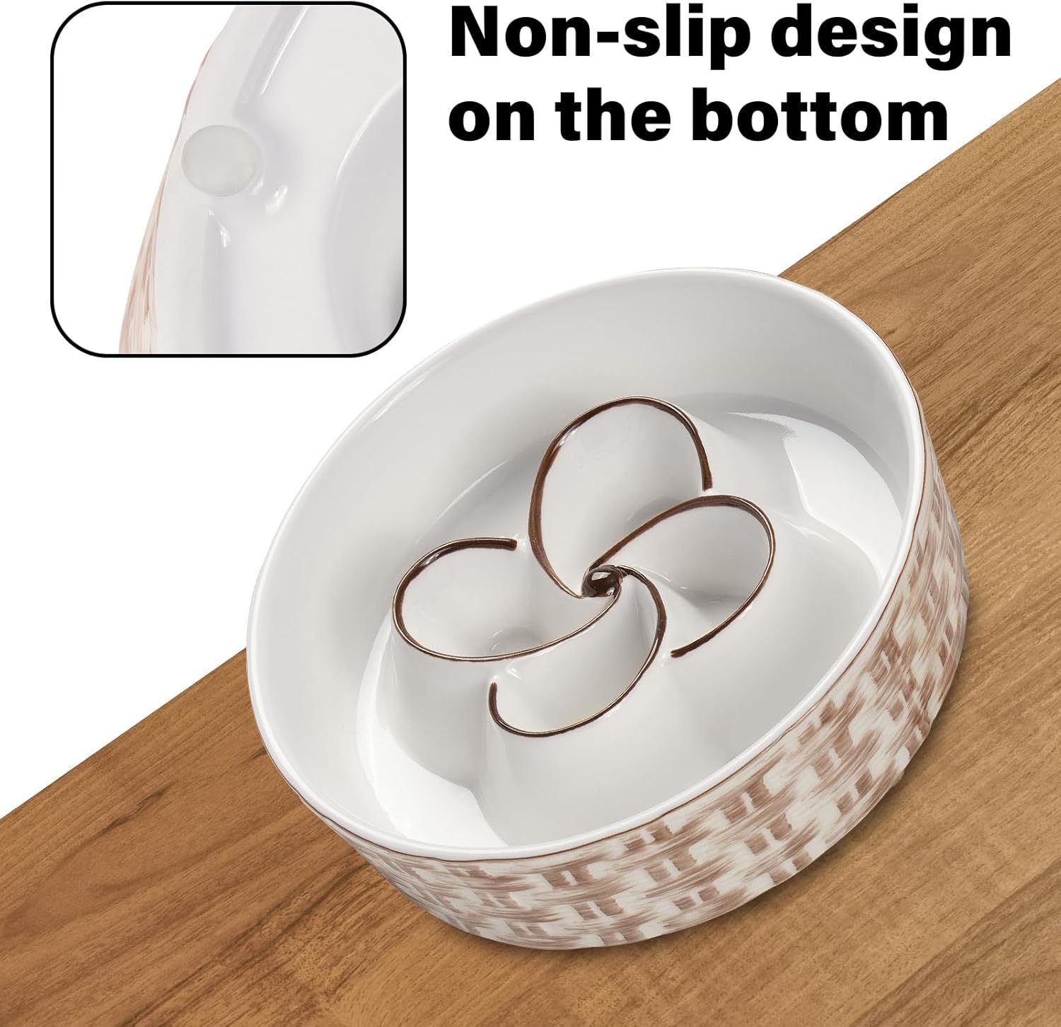 Ceramic Slow Feeder Bowl