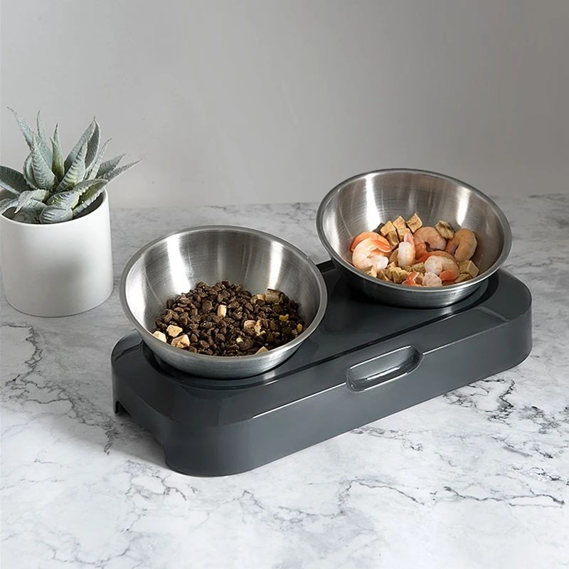Stainless Steel Pet Bowl with Stand