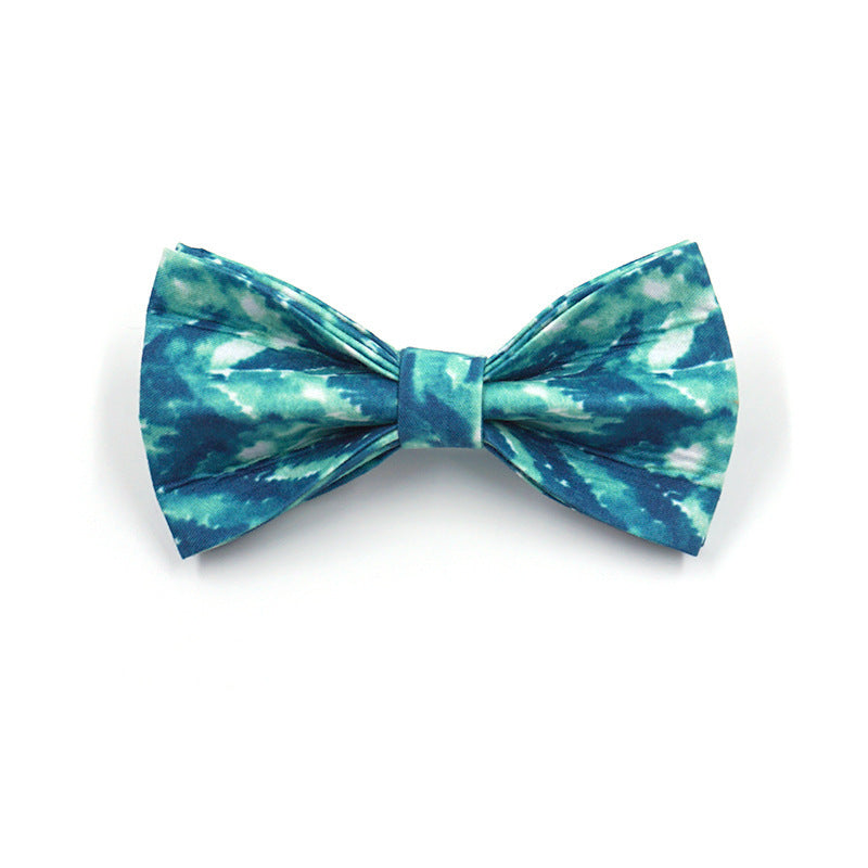 Pet collar leash with bow